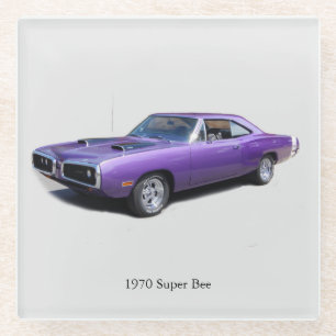 Posavasos De Vidrio Montaña de vidrio Super Bee de 1970