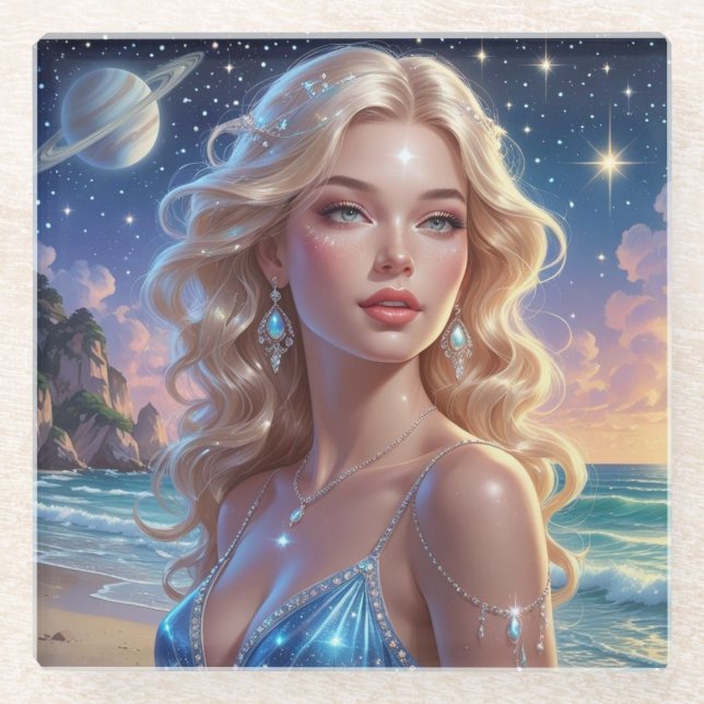 Posavasos De Vidrio Montaña rusa (Anverso)