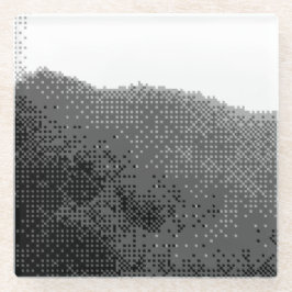 Posavasos De Vidrio montañas ahumadas