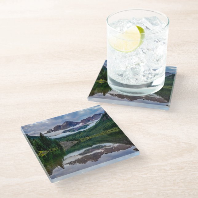Posavasos De Vidrio Montañas | Aspen Colorado (Angular)