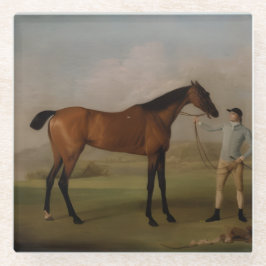 Posavasos De Vidrio Montar a caballo en Stone Coaster 