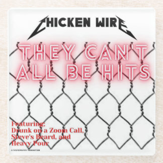 Posavasos De Vidrio Montura de vidrio de pollo