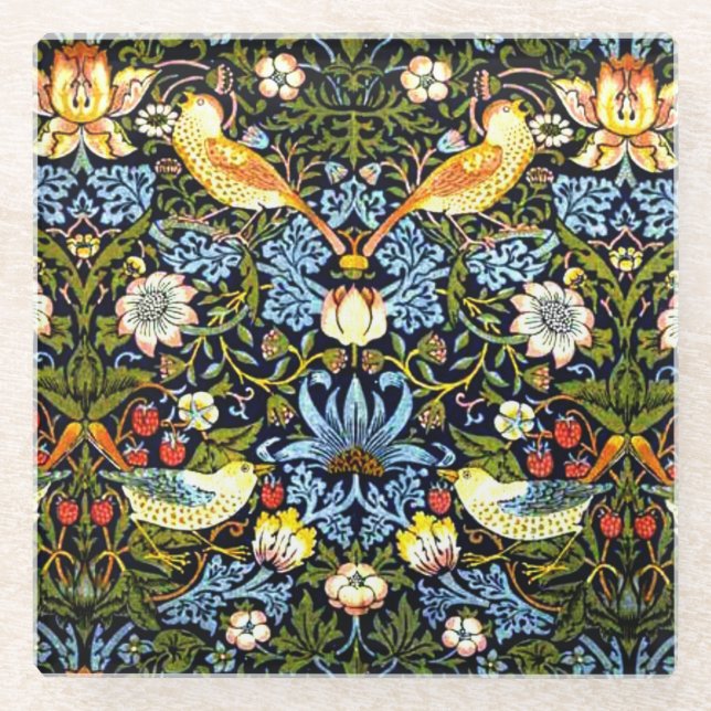 Posavasos De Vidrio Morris - Ladrón de fresa (Anverso)