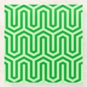 Posavasos De Vidrio Motif egipcio Deco - verde jade