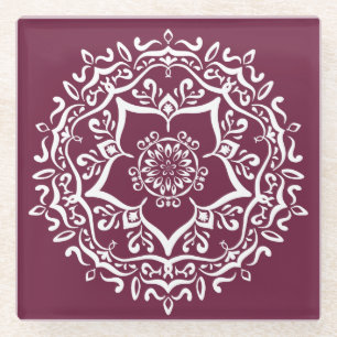 Posavasos De Vidrio Mulberry Mandala