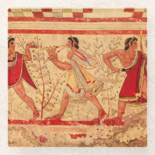 Posavasos De Vidrio Músicos de Etruscan