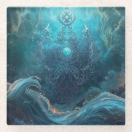 Posavasos De Vidrio Mystic Geometry of the North Sea