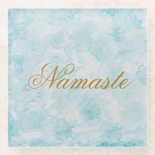 Posavasos De Vidrio Namaste (Anverso)