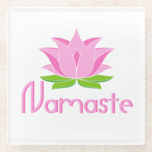 Posavasos De Vidrio Namaste