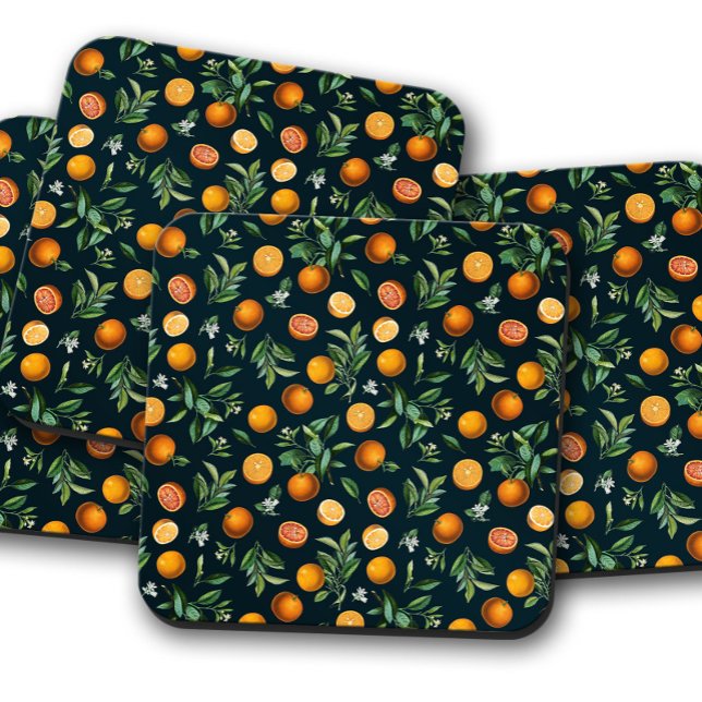 Posavasos De Vidrio Naranja Medley Fruit | Conjunto de escayola de fru (Subido por el creador)