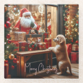 Posavasos De Vidrio Navidad y Deseos