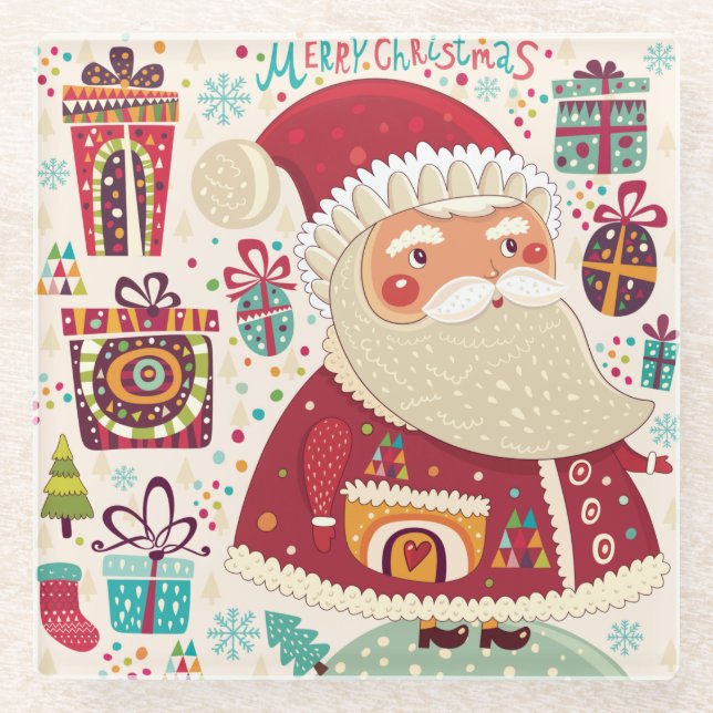 Posavasos De Vidrio Navidades (Anverso)