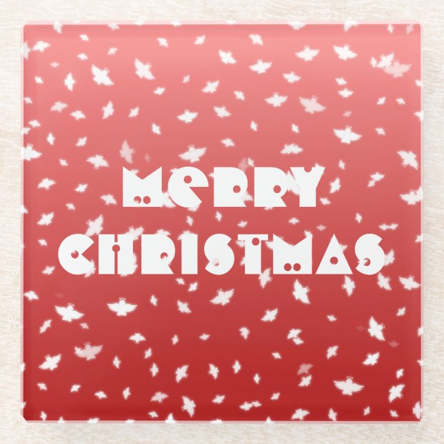 Posavasos De Vidrio Navidades Angels (Anverso)