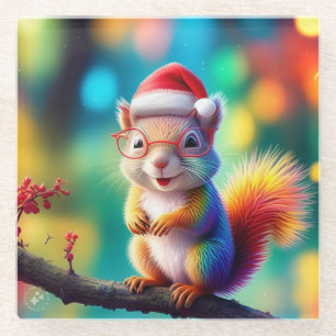 Posavasos De Vidrio Navidades Arrebotan Como Santa Claus-56765