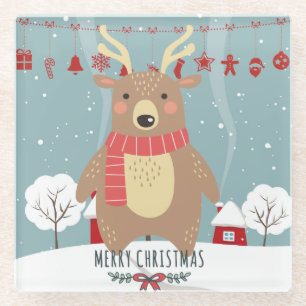 Posavasos De Vidrio Navidades cortos