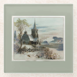 Posavasos De Vidrio Navidades de la Iglesia del País de Victoria