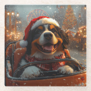 Posavasos De Vidrio Navidades de montaña de montaña de Montaña Roller
