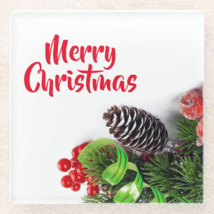 Posavasos De Vidrio Navidades de país