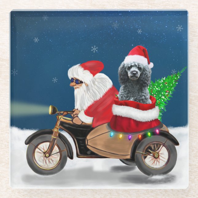 Posavasos De Vidrio Navidades de podle (Anverso)