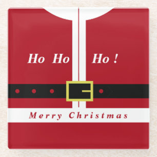 Posavasos De Vidrio Navidades de Santa Claus Glass Coaster