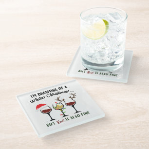 Posavasos De Vidrio Navidades de vino