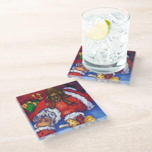 Posavasos De Vidrio Navidades desean pintar