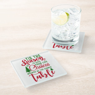 Posavasos De Vidrio Navidades diseñan la temporada de elecciones