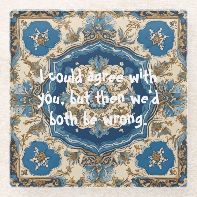 Posavasos De Vidrio Navidades divertidos pero elegantes regalos para a (Anverso)