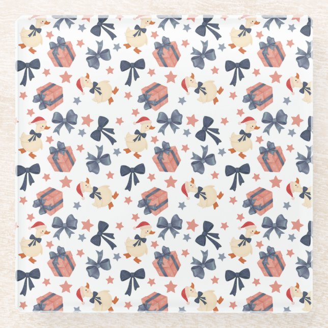 Posavasos De Vidrio Navidades Duck Coaster (Anverso)