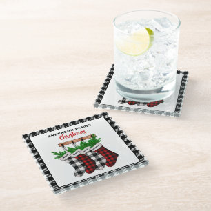 Posavasos De Vidrio Navidades familiares