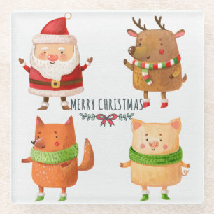 Posavasos De Vidrio Navidades inteligentes