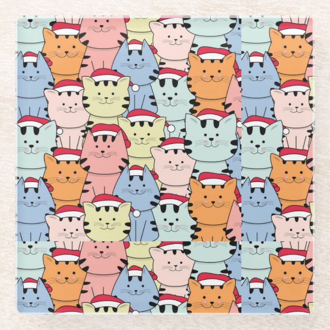 Posavasos De Vidrio Navidades inteligentes (Anverso)