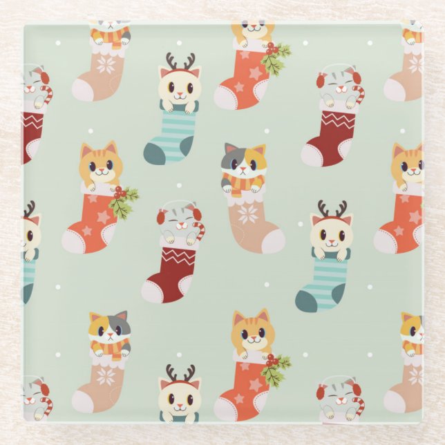 Posavasos De Vidrio Navidades inteligentes (Anverso)