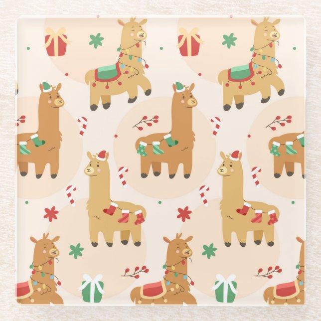 Posavasos De Vidrio Navidades inteligentes (Anverso)