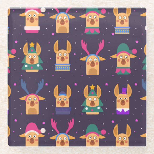 Posavasos De Vidrio Navidades inteligentes (Anverso)