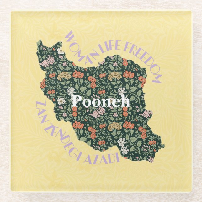 Posavasos De Vidrio Navidades personalizados grandes regalos para muje (Anverso)