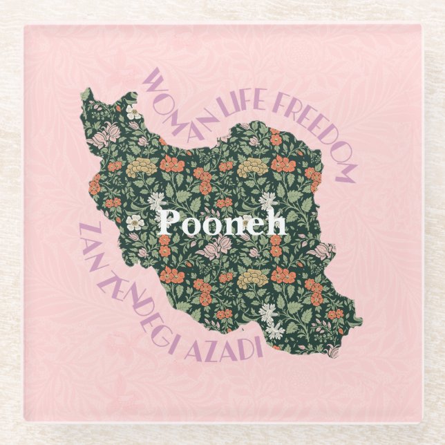 Posavasos De Vidrio Navidades personalizados grandes regalos para muje (Anverso)