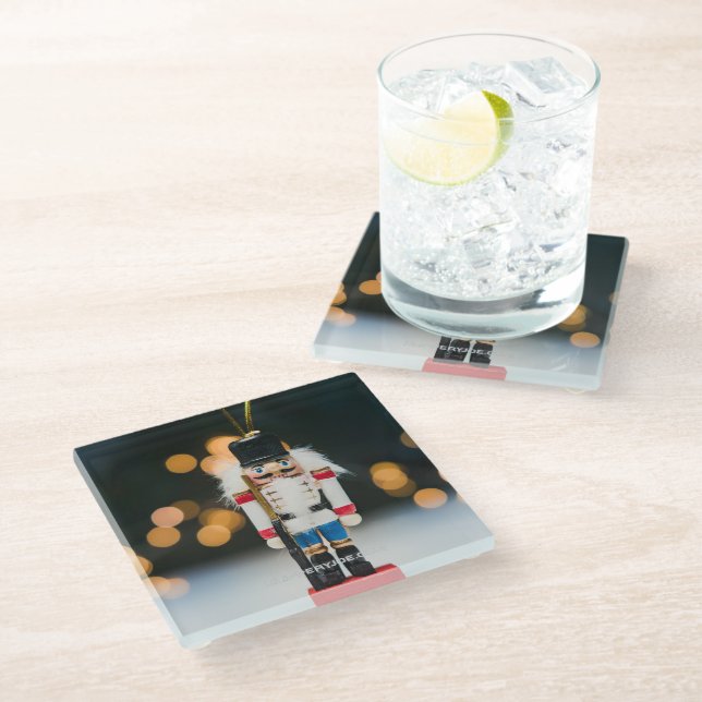 Posavasos De Vidrio Navidades SlipperyOrnamento figurio nutcracker de  (Angular)