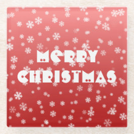 Posavasos De Vidrio Navidades Snowflakes