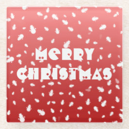 Posavasos De Vidrio Navidades Snowman