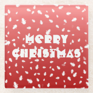 Posavasos De Vidrio Navidades Snowman