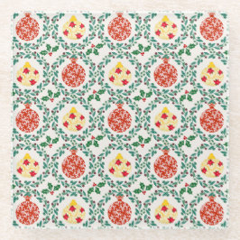 Posavasos De Vidrio Navidades vivos