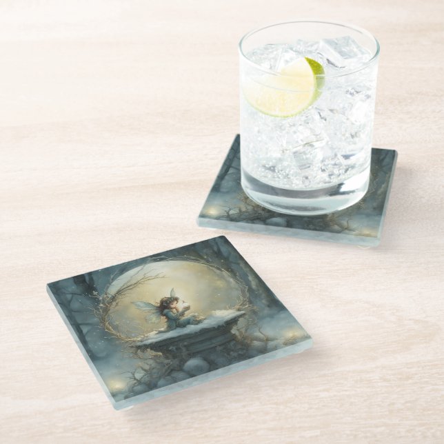 Posavasos De Vidrio Navidades Wish (Angular)