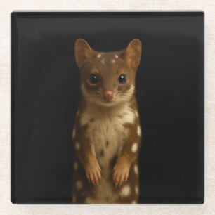 Posavasos de vidrio negro 4 Luxe, Quoll dulce