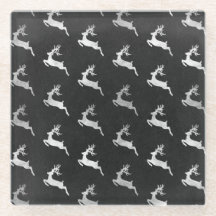 NEGRO CON NAVIDADES DE PLATA REINDEDOR DE VACACION