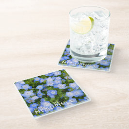 Posavasos De Vidrio NEMOPHILA（Baby Blue Eyes）