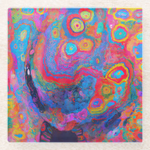 Posavasos De Vidrio "Neural Firestorm"