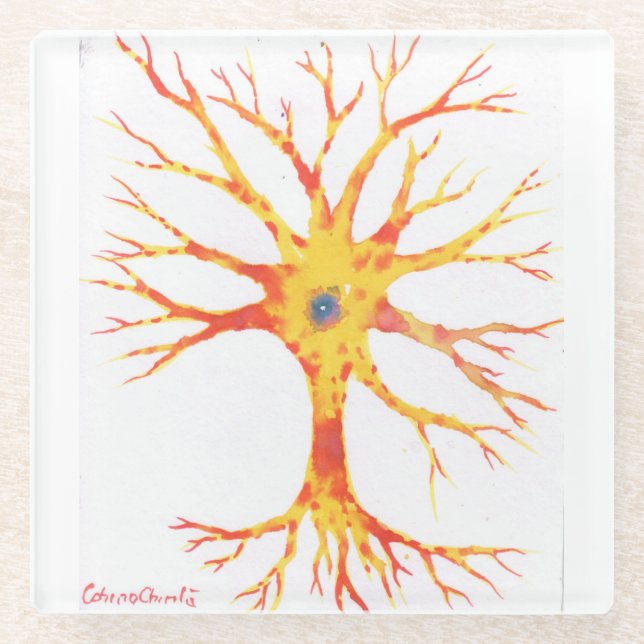 Posavasos De Vidrio Neuron (Anverso)