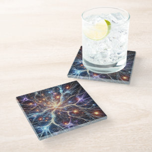 Posavasos De Vidrio Neurons Coaster