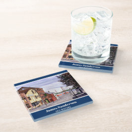 Posavasos De Vidrio New Bedford Massachusetts New England Pintura